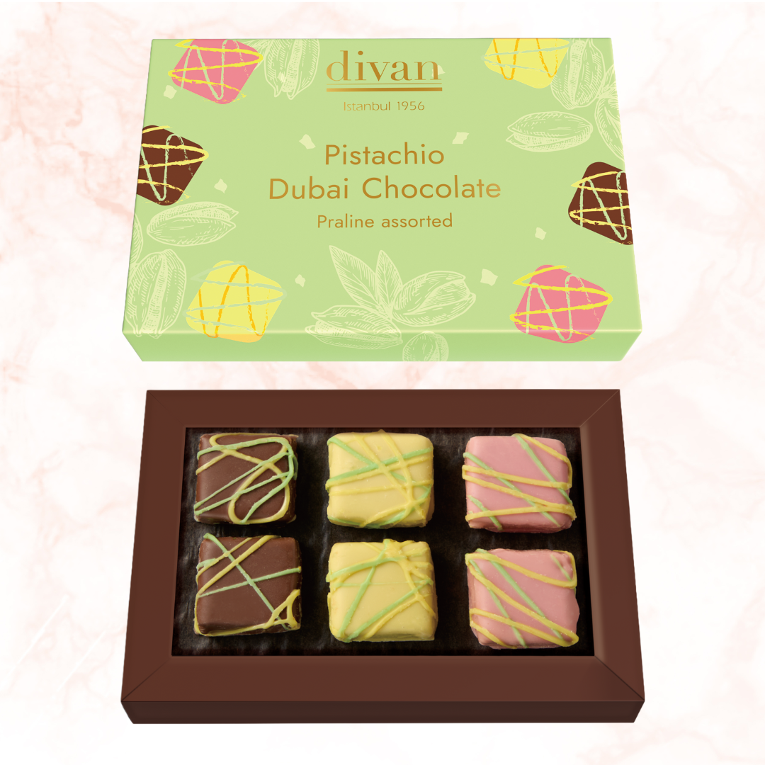 【2026/1/15~20お届け】ピスタチオドバイチョコレートプラリネアソート 6個入